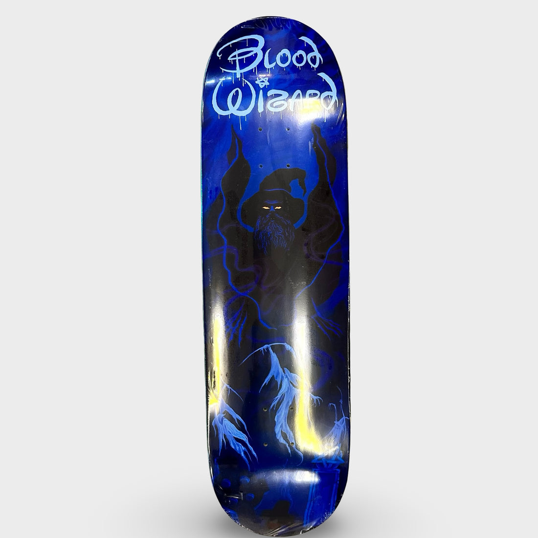 Blood Wizard 9.0" Knight On Beard Mountain Skateboard Deck - Krudco. Skateshop