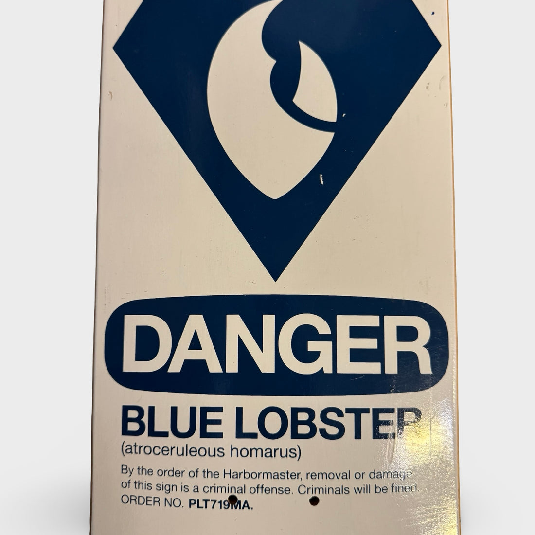 2009 Concepts x Alien Workshop "Danger Blue Lobster" Skateboard Deck - Rare Promo