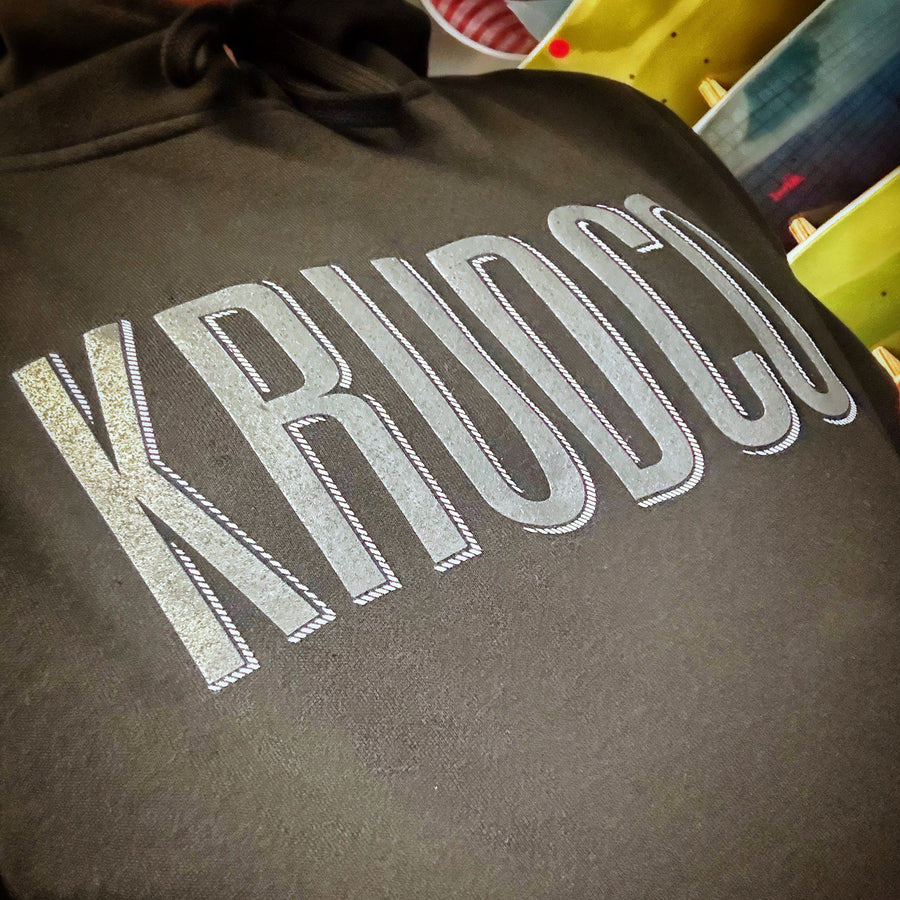 KRUDCO hooded Sweatshirt. Black,Brown or Purple