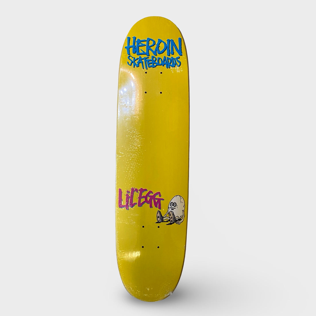 Heroin 8.0" Lil Egg Shaped Deck 2023 - Krudco. Skateshop