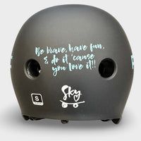 Pro-Tec Full Cut Sky Brown Helmet. Black Small