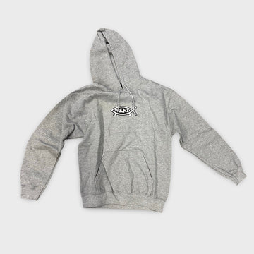 WKND Medium Evo Fish Hooded Sweatshirt Heather Grey