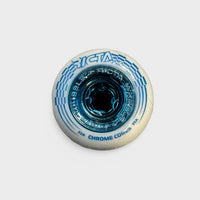 54mm Ricta Chrome Core White Teal wheels 99a