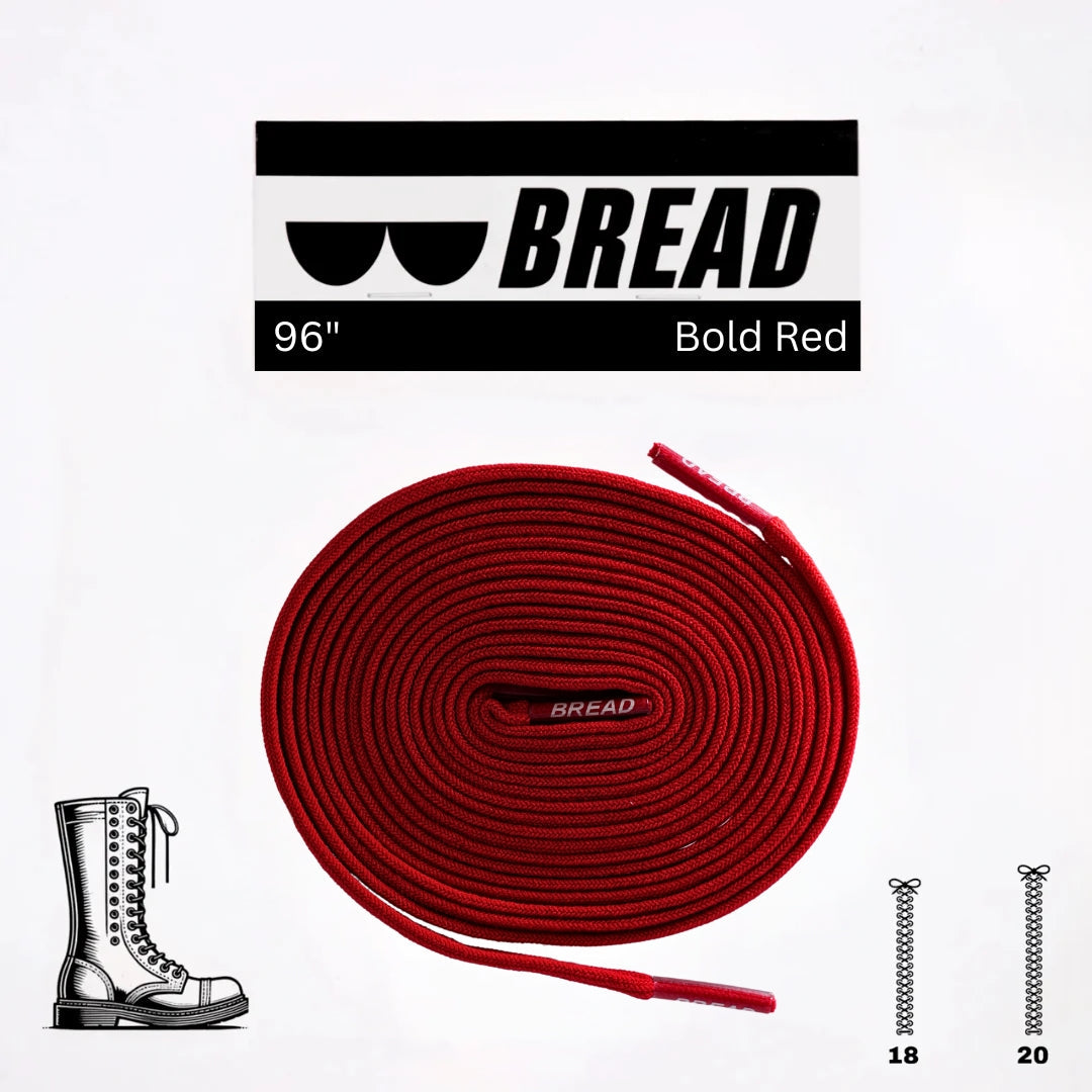 Bold Red Laces - Krudco. Skateshop