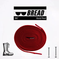 Bold Red Laces - Krudco. Skateshop