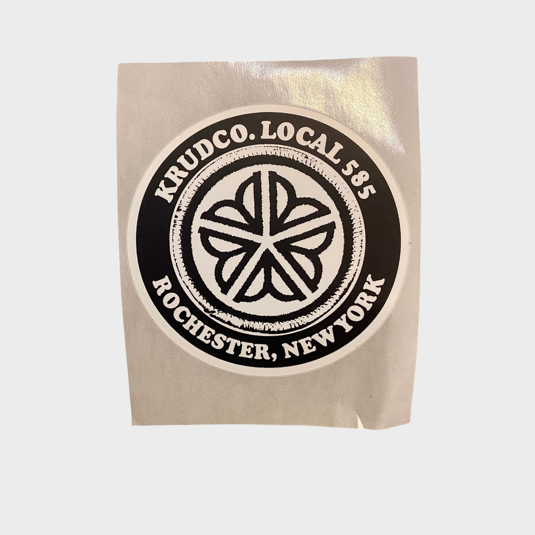 Krudco Local 585 Round Sticker - Krudco. Skateshop