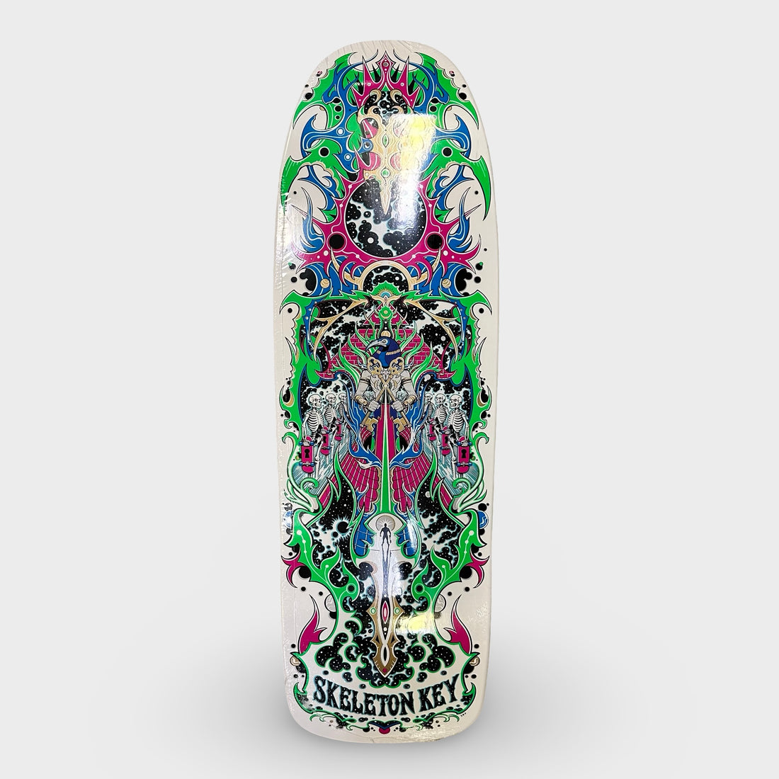 Skeleton Key 10.9" Star Chart Cosmic Skate Shaped Skateboard Deck - Krudco. Skateshop