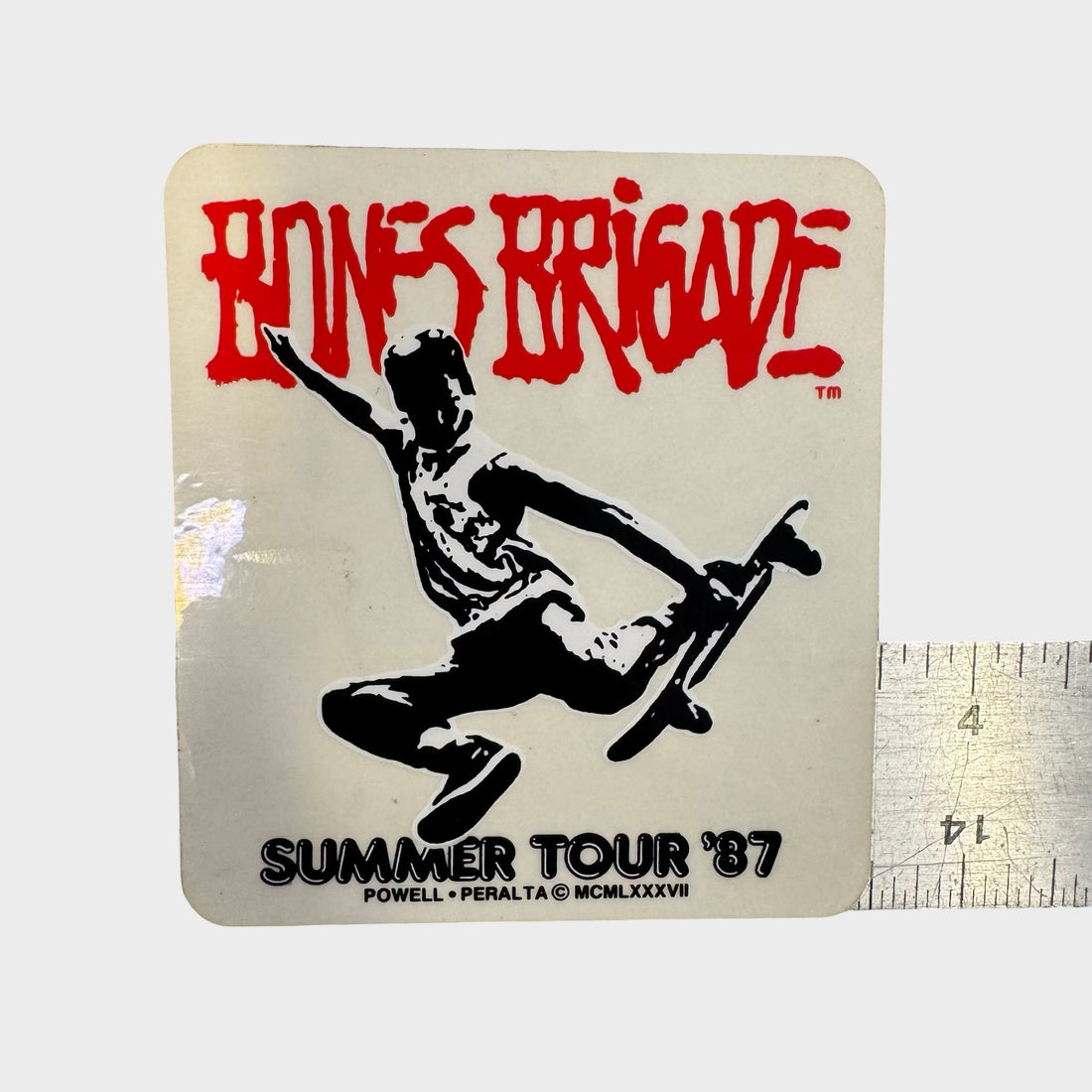 Bones Brigade 1987 Summer Tour Sticker Vintage OG Powell Peralta