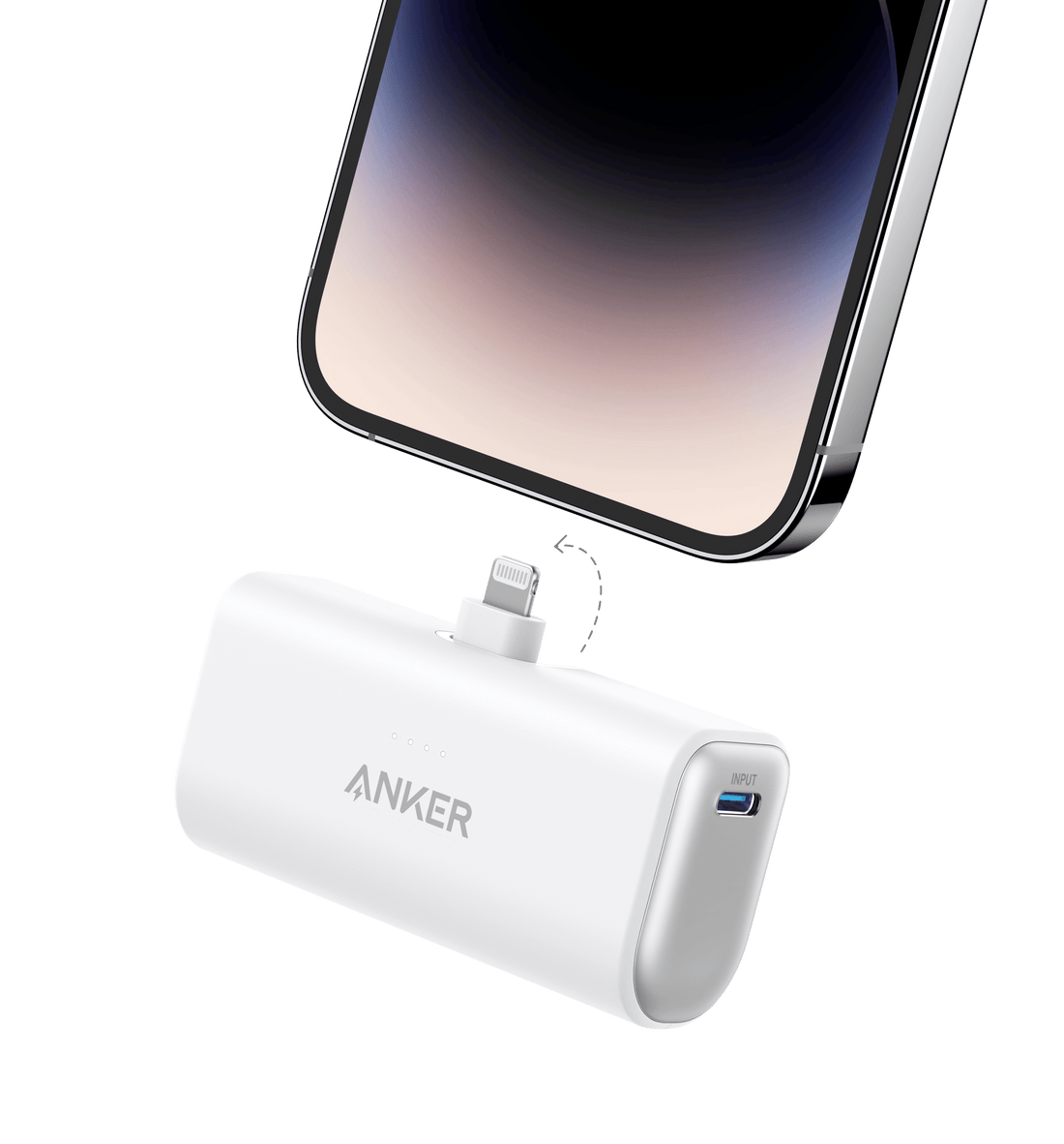 Anker Nano Power Bank (12W, Built-In Lightning Connector) - Krudco. Skateshop