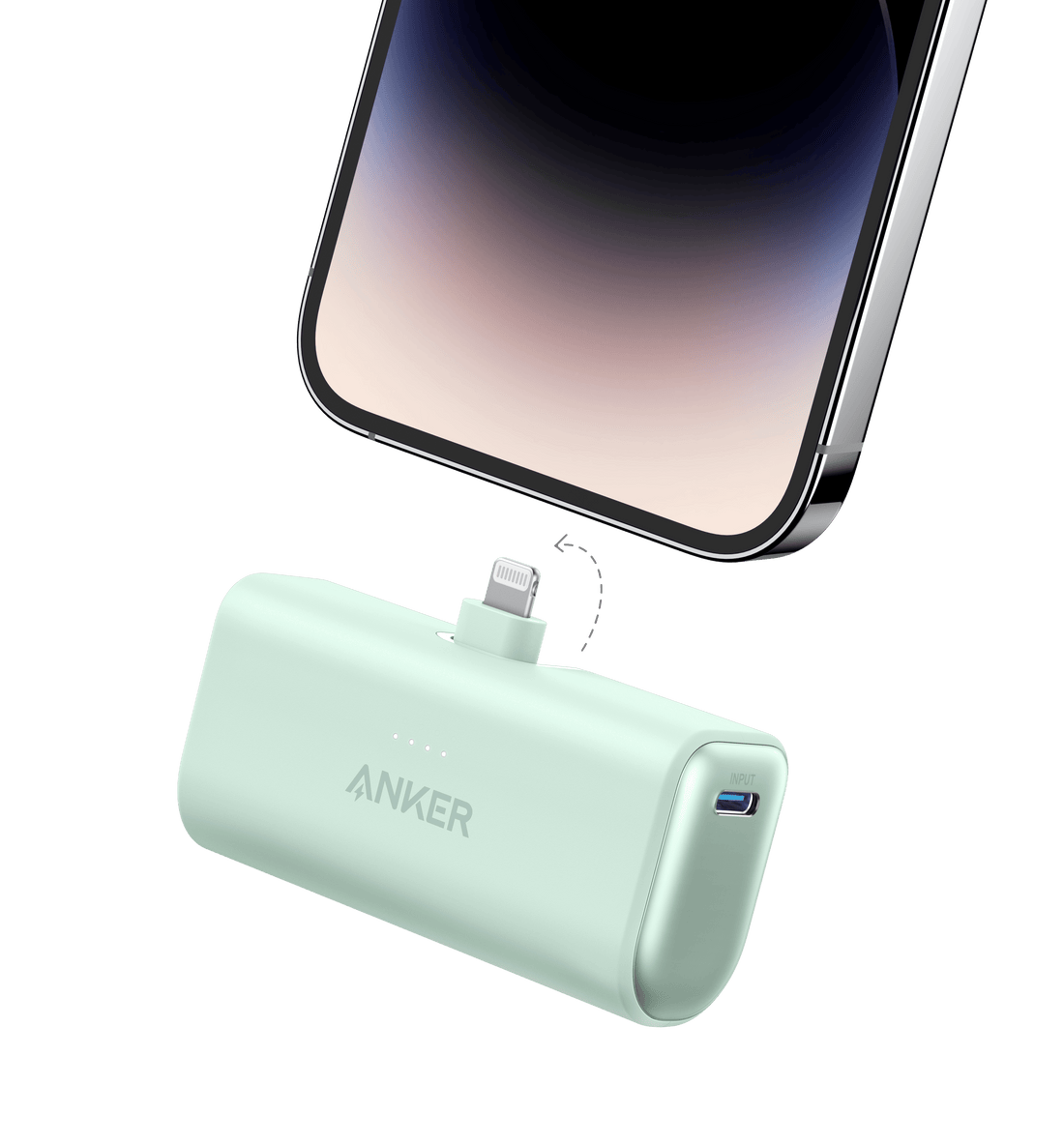 Anker Nano Power Bank (12W, Built-In Lightning Connector) - Krudco. Skateshop