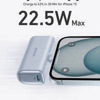 Anker Nano Power Bank (22.5W, Built-In USB-C Connector) - Krudco. Skateshop