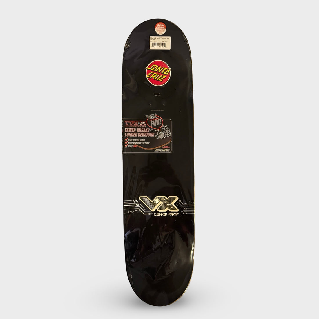 Santa Cruz 8.5" VX Wooten Cyber Skateboard Deck