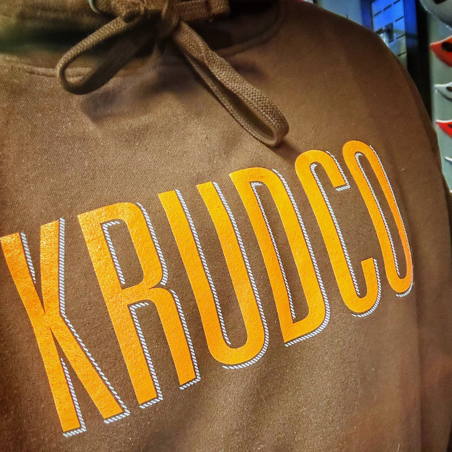 KRUDCO hooded Sweatshirt. Black,Brown or Purple