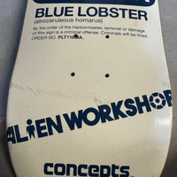 2009 Concepts x Alien Workshop "Danger Blue Lobster" Skateboard Deck - Rare Promo