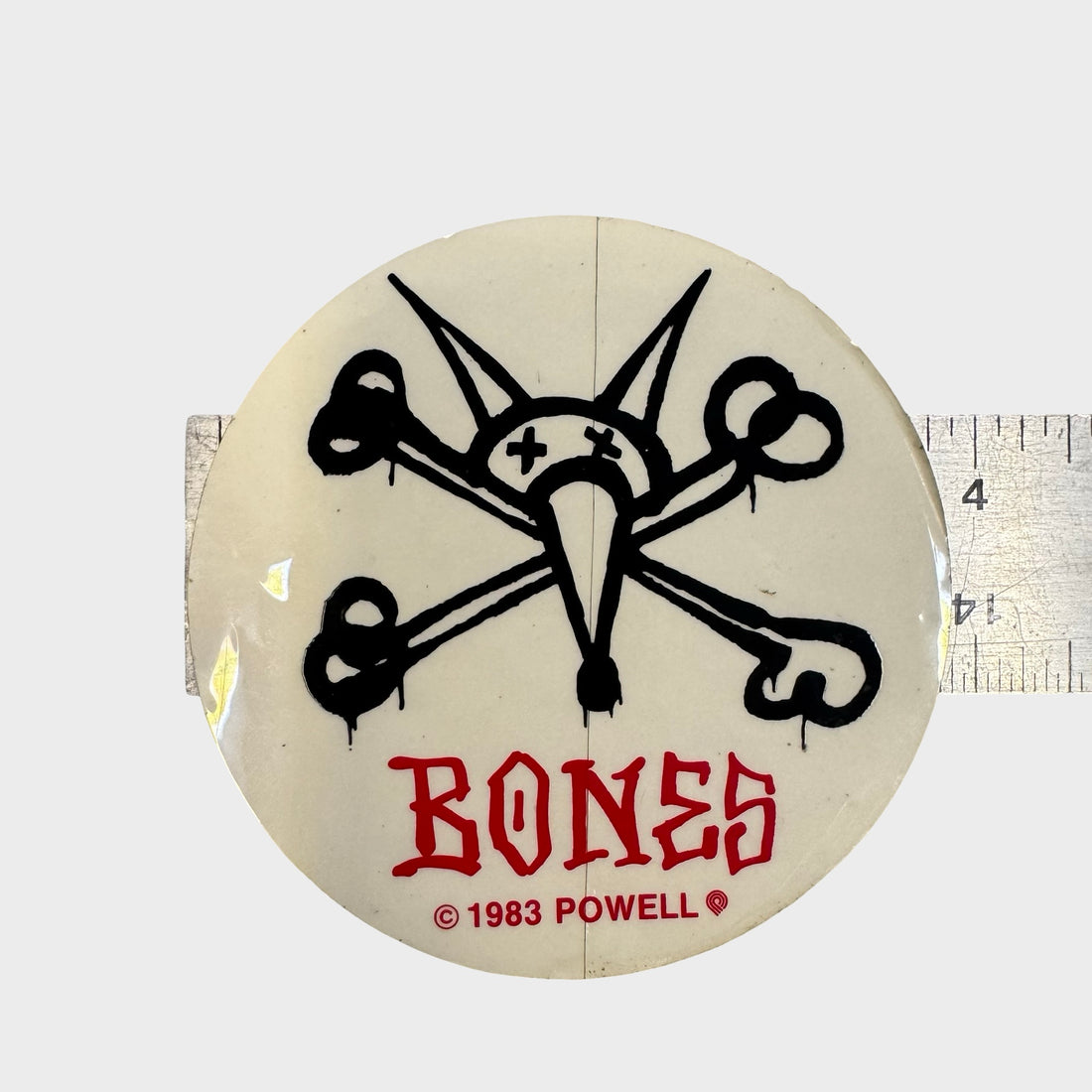 Rat Bones 1983 Vintage Sticker From Powell Peralta