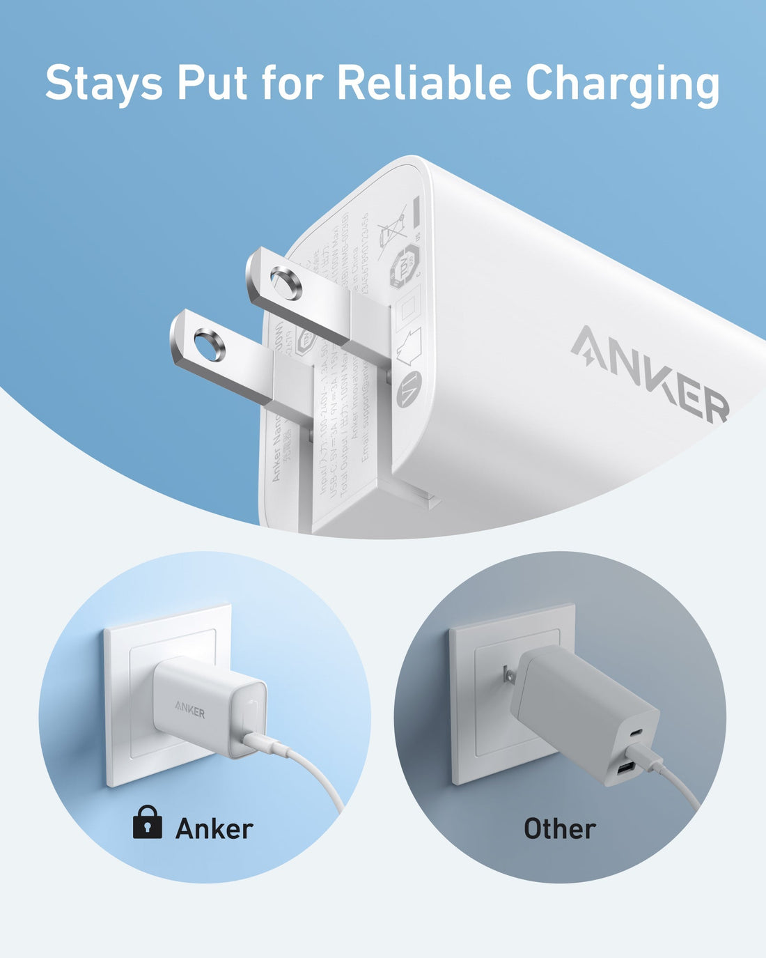 Anker Nano Charger (100W) with USB-C Cable - Krudco. Skateshop