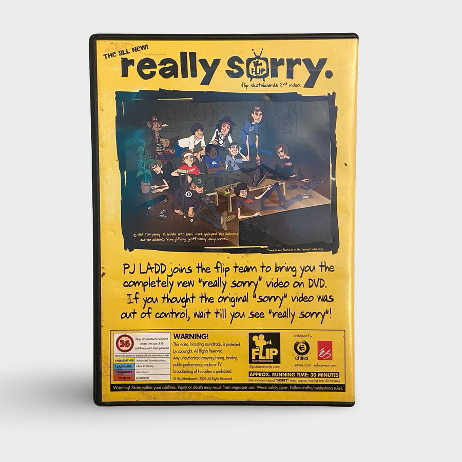 Flip Really Sorry Skateboarding DVD – Krudco. Skateshop