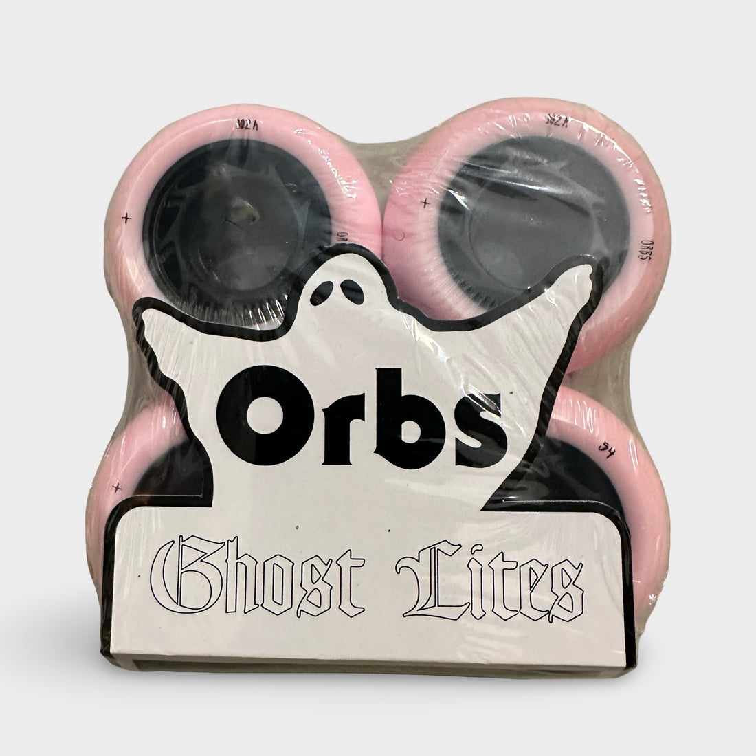 54mm 102a Orbs Ghost Lite Pink/Black skateboard wheels