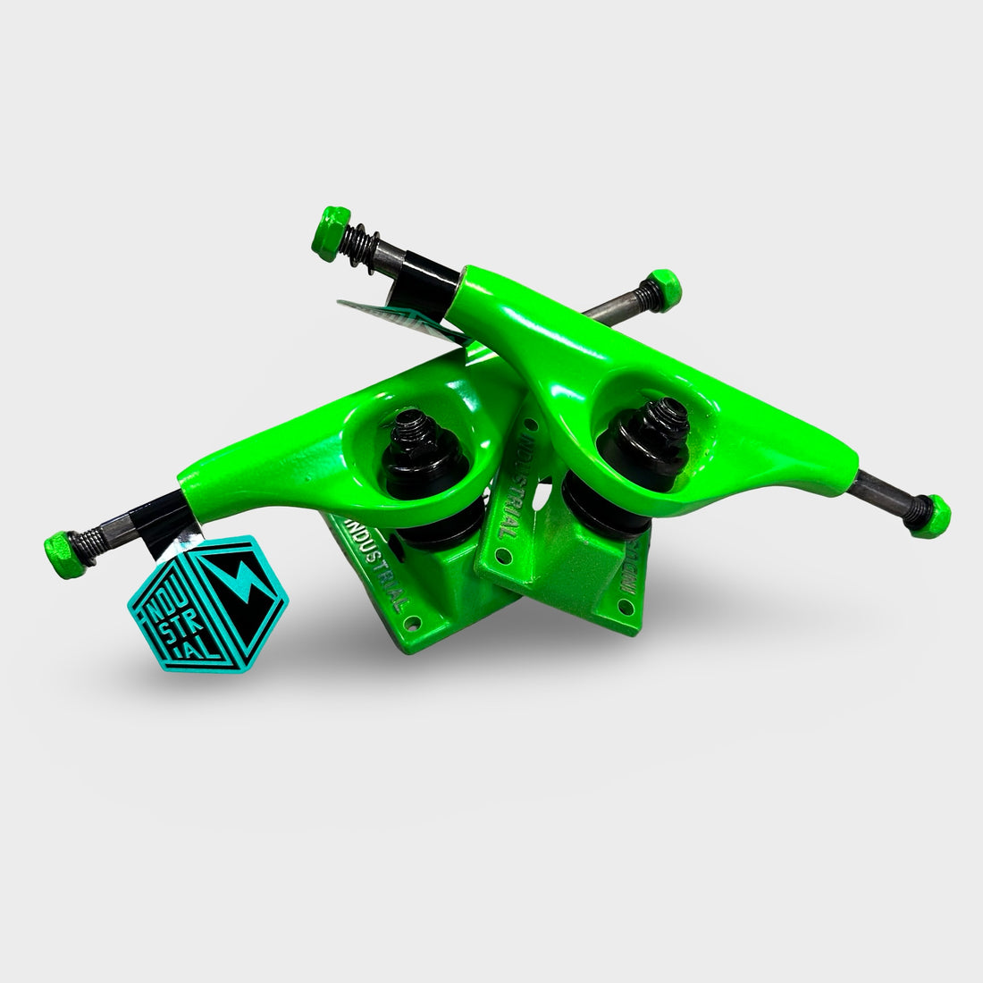 Industrial 4 Trucks 5.0 Neon Lime (2) - Krudco. Skateshop