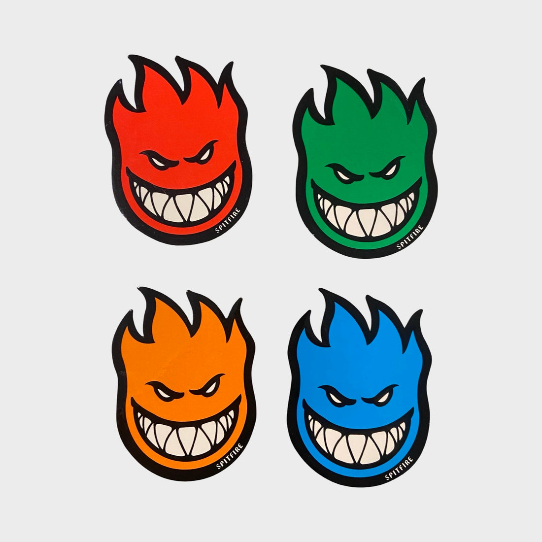 Spitfire Small Big Head Sticker 3" - Krudco. Skateshop