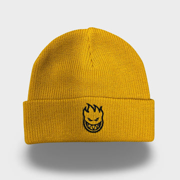 Spitfire Bighead Cuff Beanie Mustard