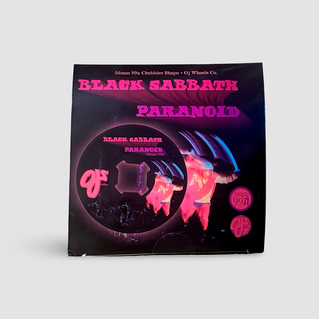 56mm OJ Black Sabbath Paranoid Chubbies 99a wheels