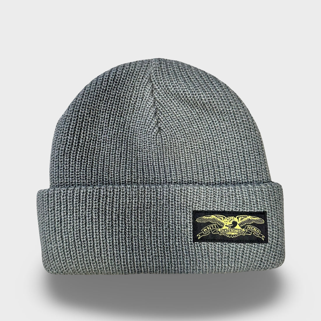 Anti Hero Stock Eagle Cuff Beanie Grey