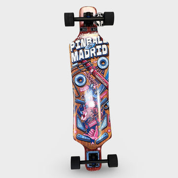 Madrid 9.25" X  39" Pinball Wizard Top Mount Longboard Complete