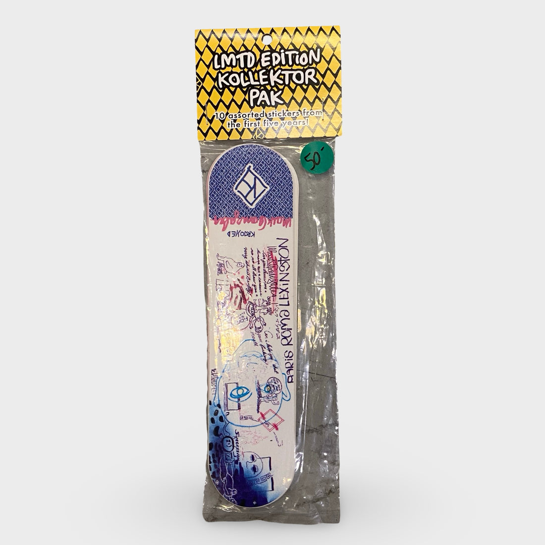 Krooked Vintage 10 Deck Sticker Pack From The First Fives Years