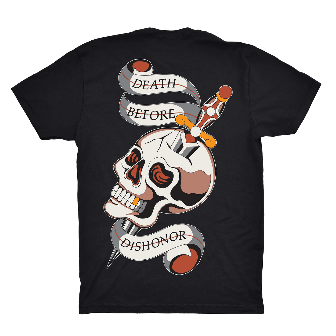 Death Before Tattoo Tee | Ghost & Darkness Streetwear - Krudco. Skateshop