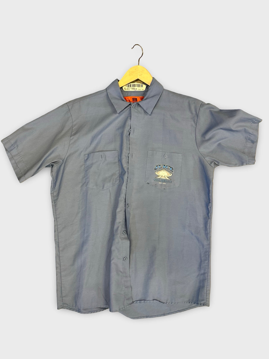recycled dress shirts Recycled Performance Blend Red and Blue Plaid Shirt