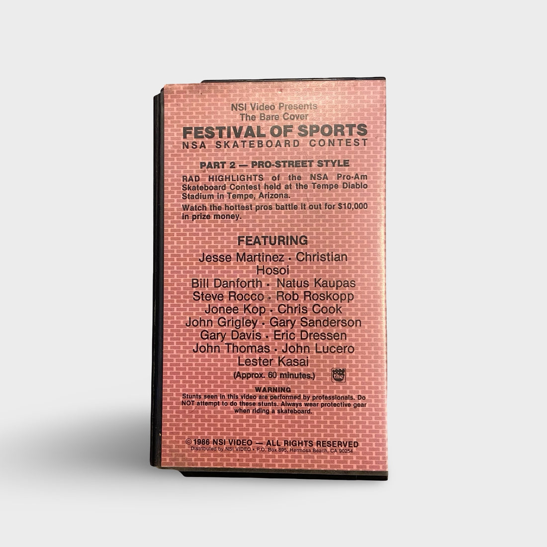Streetstyle IN Tempe 1986 VHS Skateboard Contest Video
