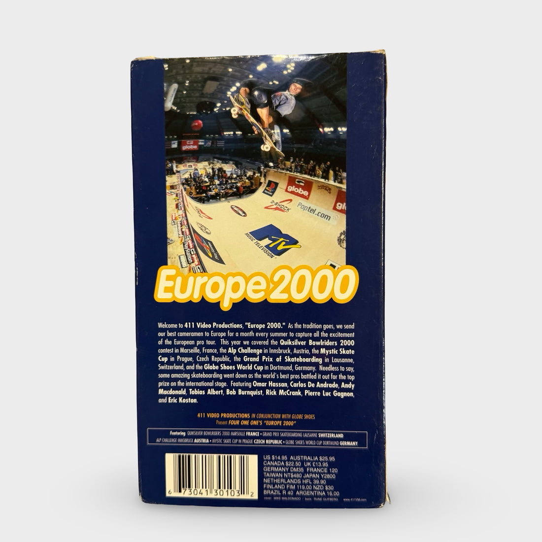 411 Video Productions Presents: "Europe 2000" Skateboarding VHS Video