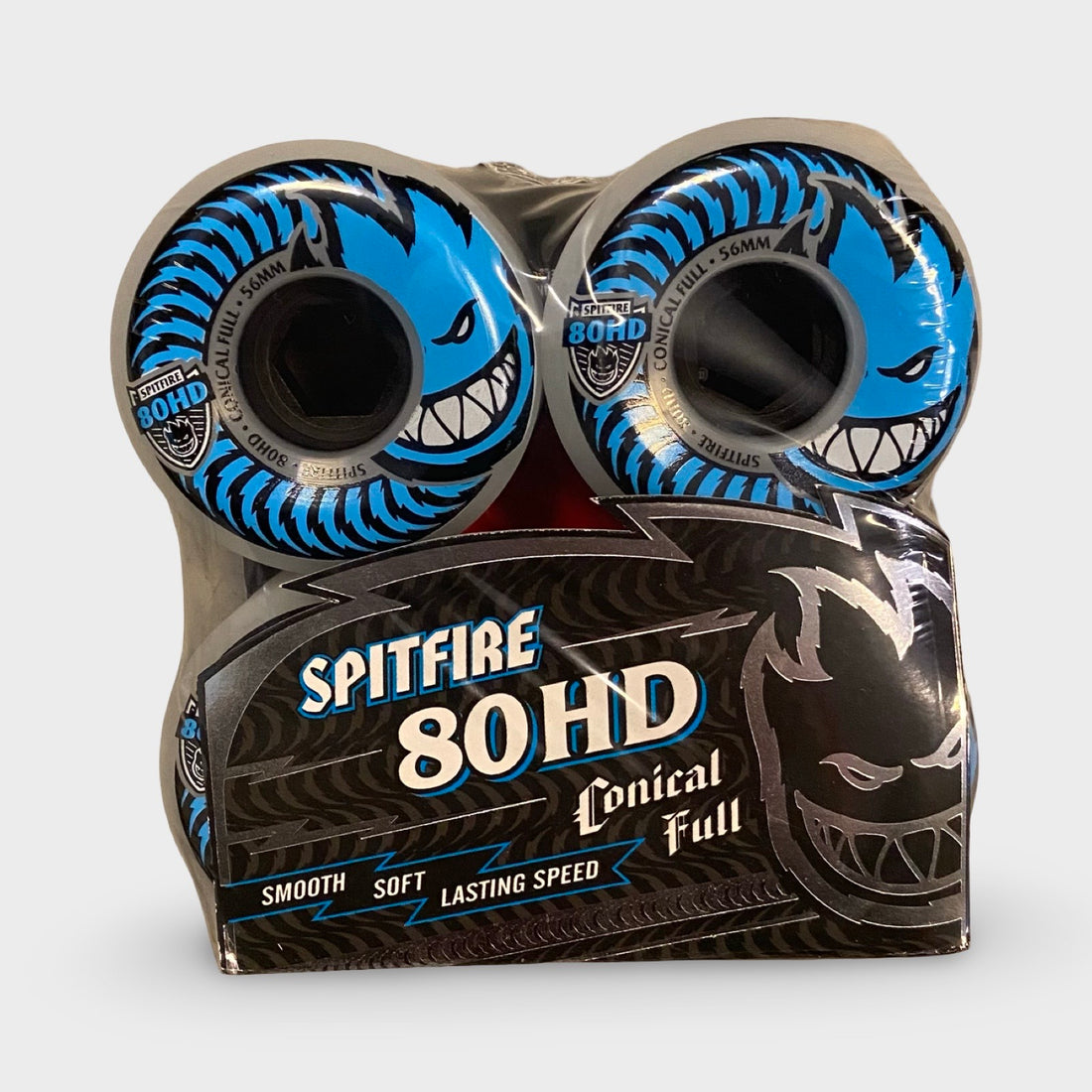 Spitfire 56MM 80HD Charger Conical Full Clear/Blue Wheels