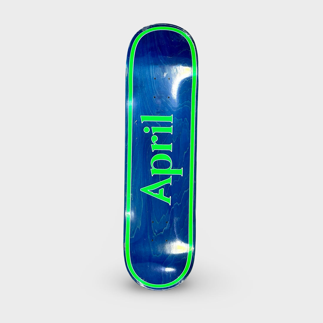 April 8.5"Team Logo Blue/Green Invert