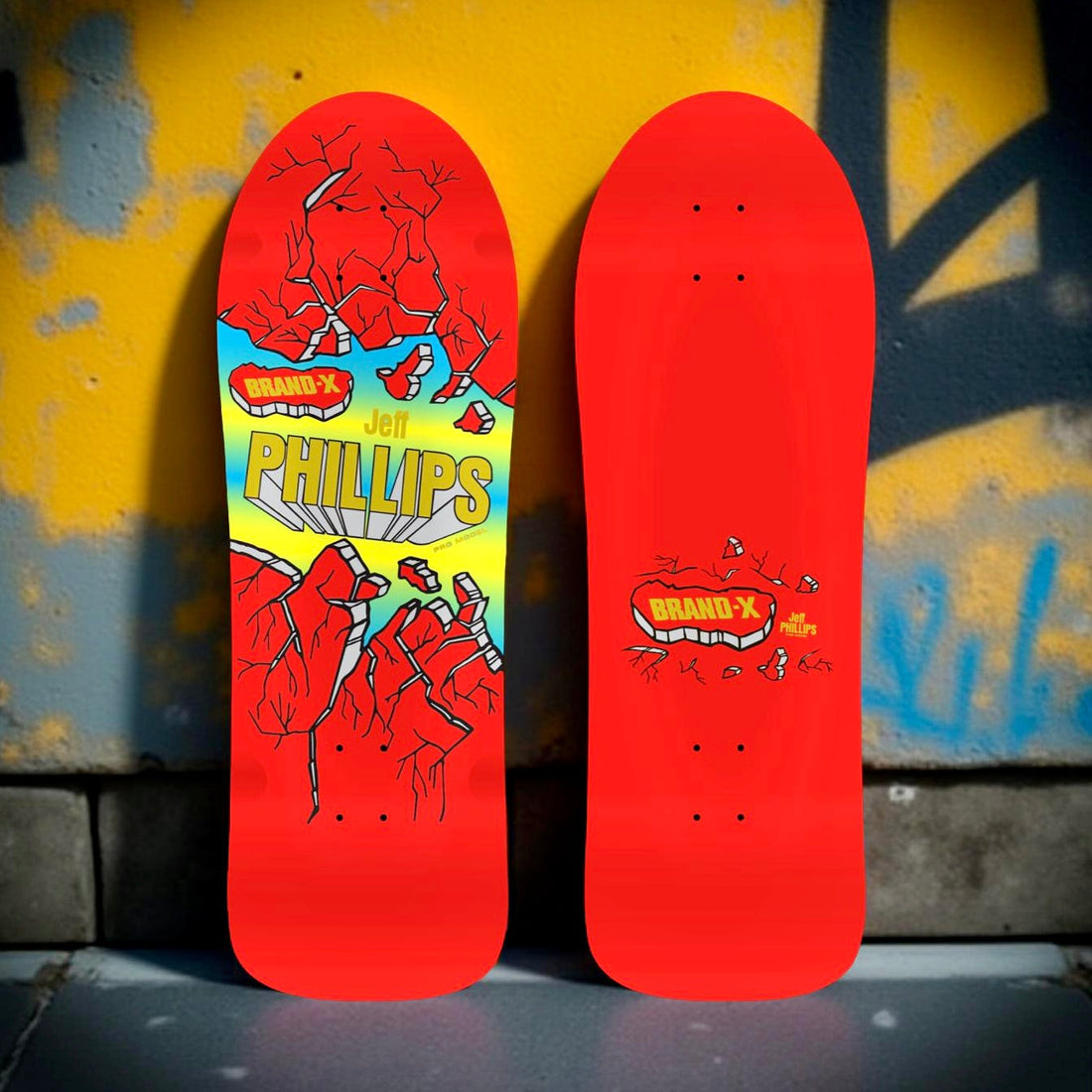 Jeff Phillips BREAKOUT (original shape) Limited Edition Series, HAND PAINTED Deck (PRE-ORDER, JUNE 2026) - Krudco. Skateshop