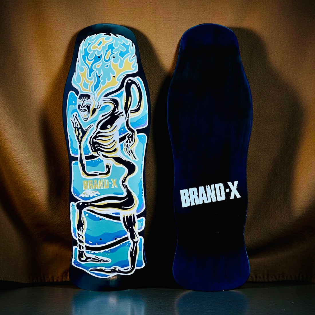 Rubberman 10"x30.25" Limited Edition Deck HAND-PAINTED (1 of 10) - Krudco. Skateshop