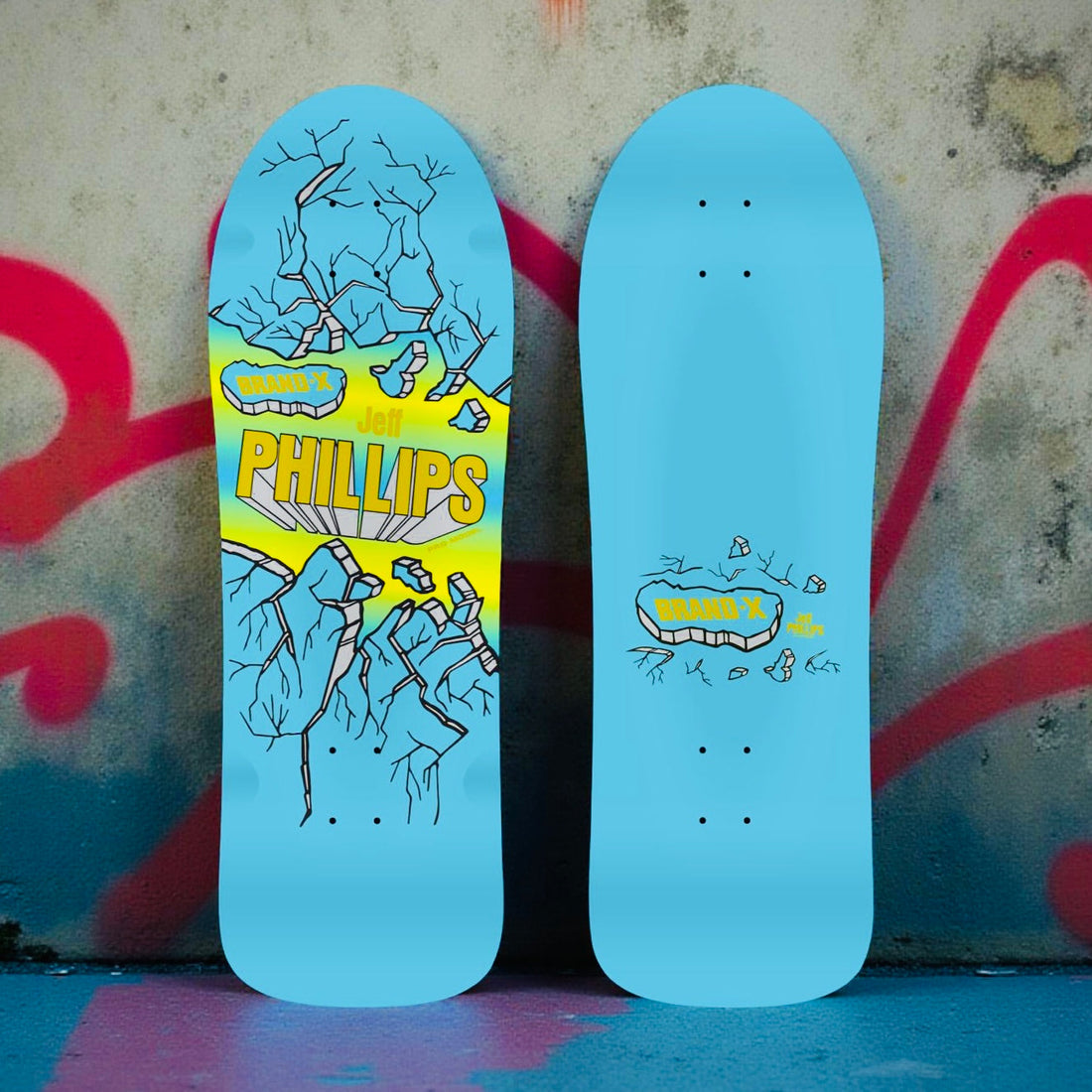 Jeff Phillips BREAKOUT (original shape) Limited Edition Series, HAND PAINTED Deck (PRE-ORDER, JUNE 2026) - Krudco. Skateshop
