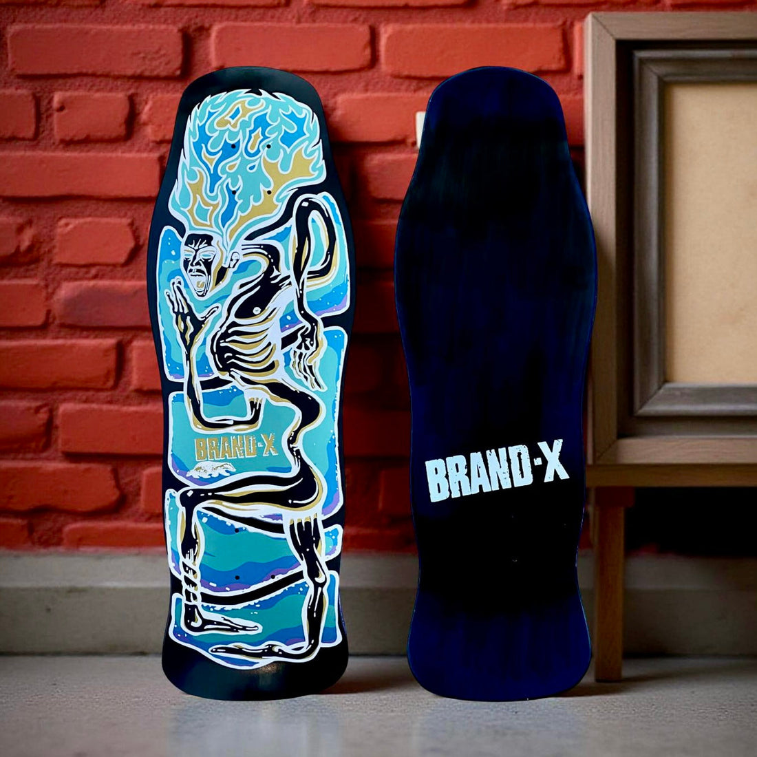 Rubberman 10"x30.25" Limited Edition Deck HAND-PAINTED (1 of 10) - Krudco. Skateshop