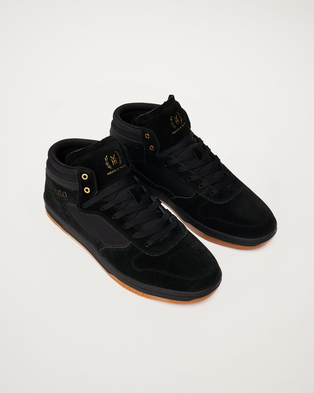 DILO PRO BLACK GUM MID TOP SNEAKER