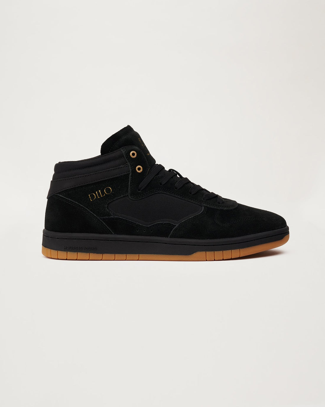 DILO PRO BLACK GUM MID TOP SNEAKER