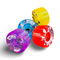Lester Kasai HARD TRANSLUCENT Wheels 56mm/100a - Krudco. Skateshop