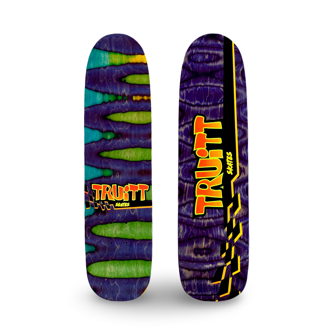 Truitt Skates Spectrum FREESTYLE Deck 7.3” x 28” HAND-PAINTED & AUTOGRAPHED (1 of 1) - Krudco. Skateshop