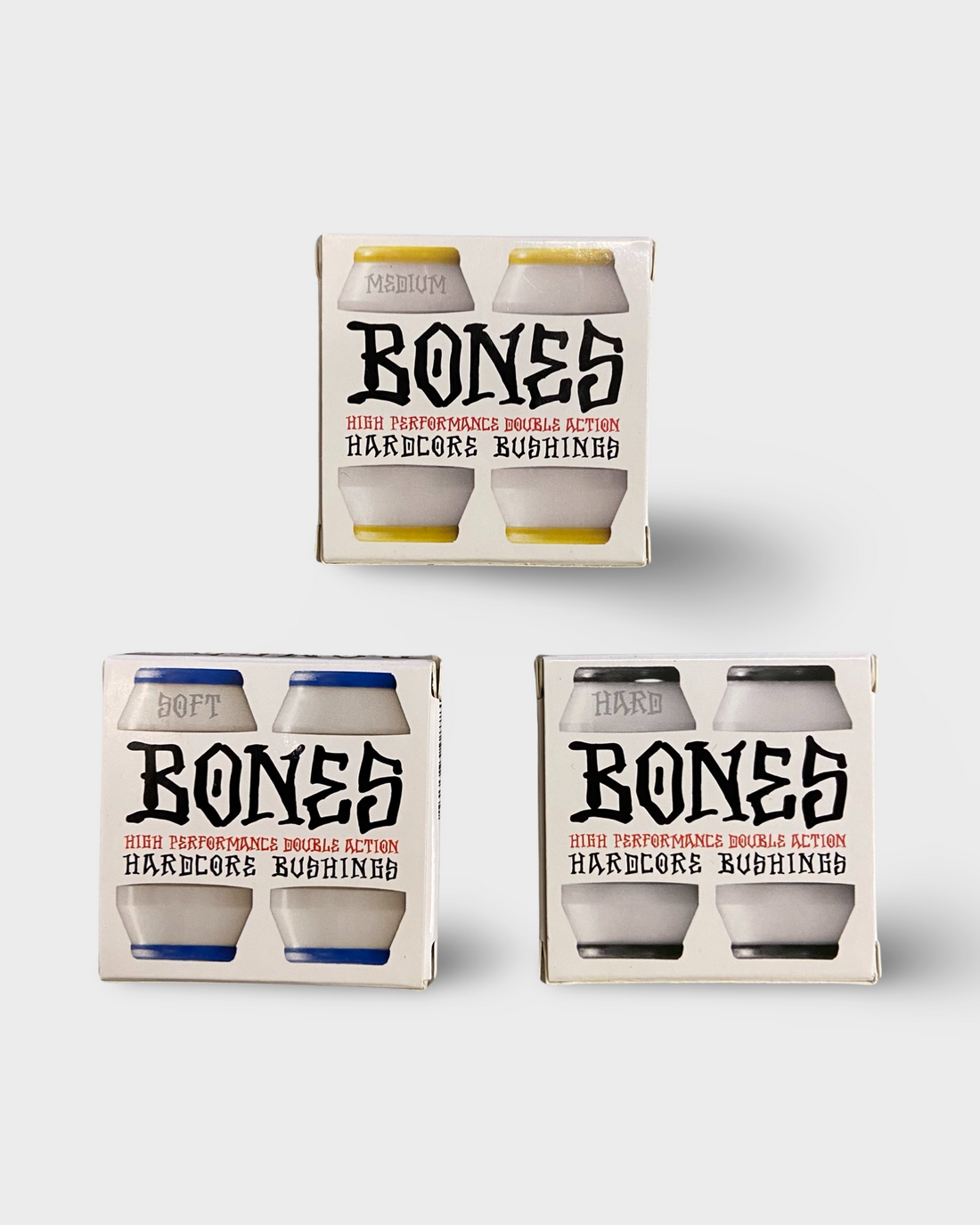 Bones Bushings Hardcore White - Krudco. Skateshop
