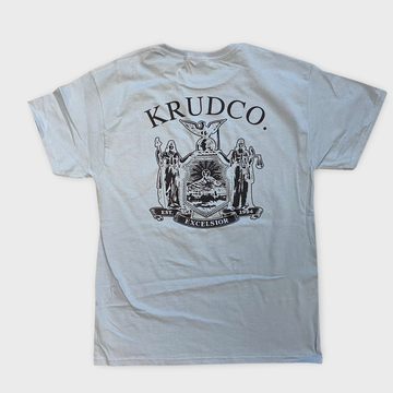 Krudco Official Use Back Print  Light Blue T-Shirt