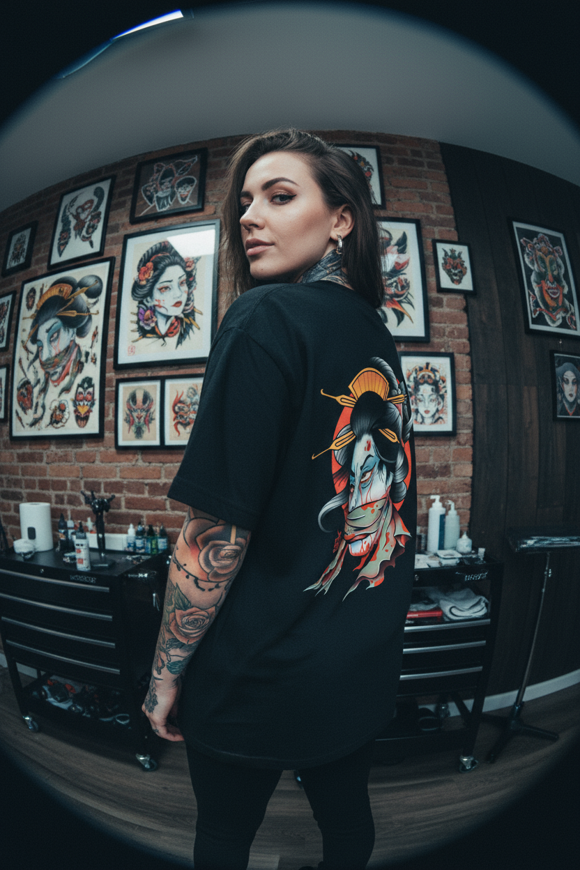 Namakubi Tattoo Tee | Ghost & Darkness Streetwear - Krudco. Skateshop