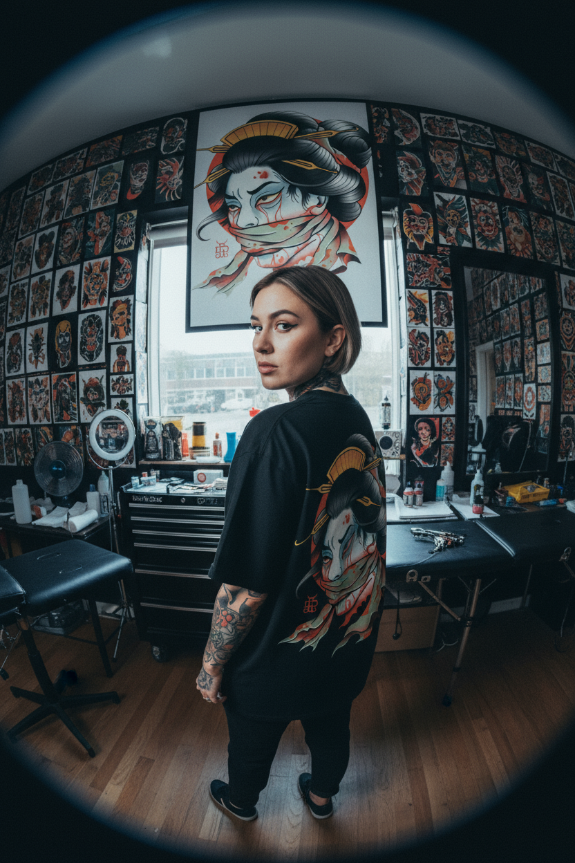 Namakubi Tattoo Tee | Ghost & Darkness Streetwear - Krudco. Skateshop