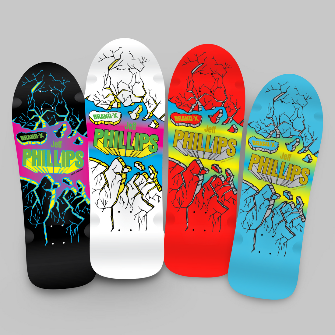Jeff Phillips BREAKOUT (original shape) Limited Edition Series, HAND PAINTED Deck (PRE-ORDER, JUNE 2026) - Krudco. Skateshop