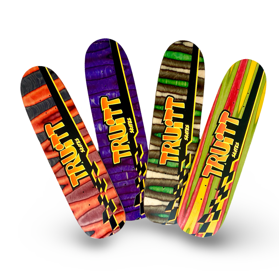 Truitt Skates Spectrum FREESTYLE Deck 7.3” x 28” HAND-PAINTED & AUTOGRAPHED (1 of 1) - Krudco. Skateshop