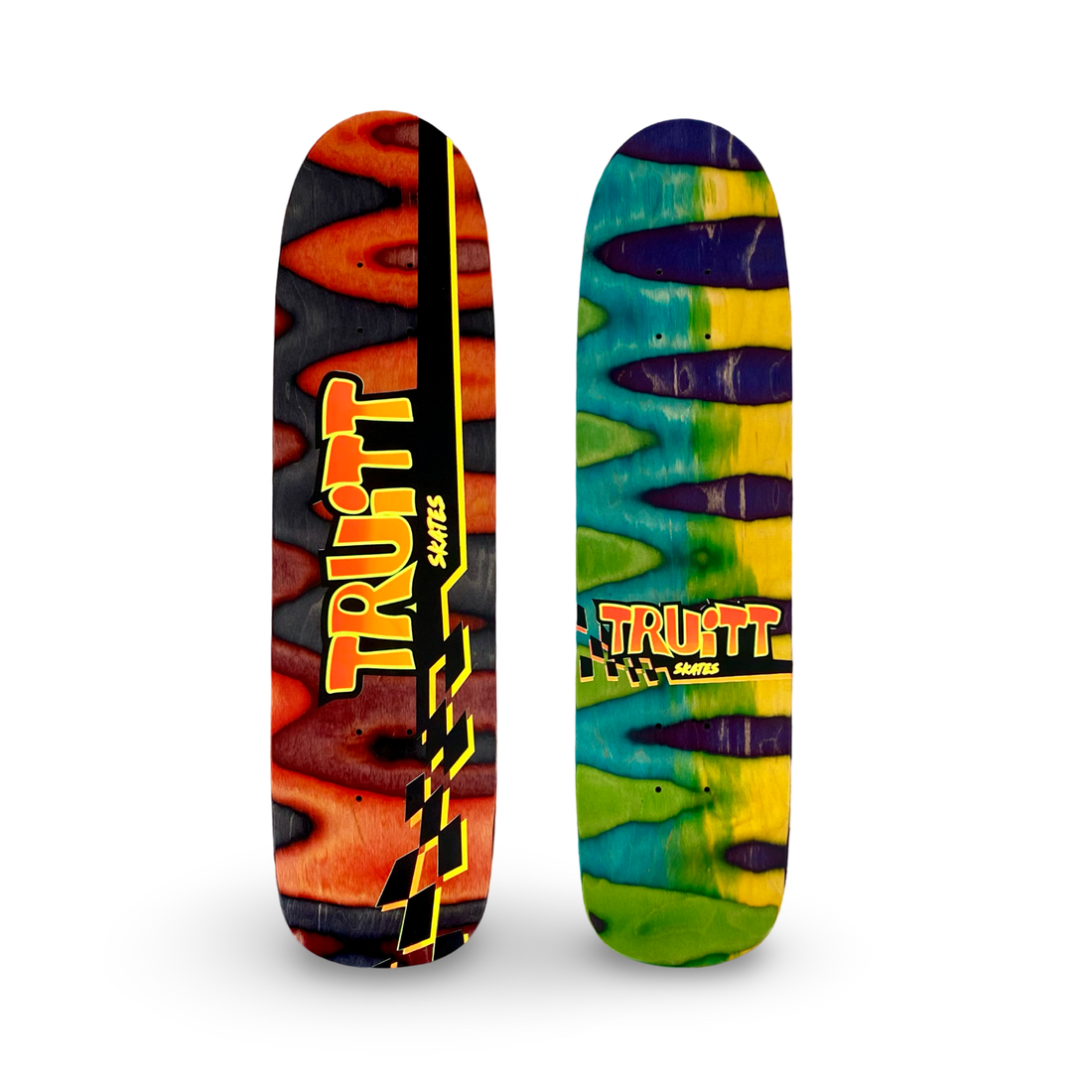 Truitt Skates Spectrum FREESTYLE Deck 7.3” x 28” HAND-PAINTED & AUTOGRAPHED (1 of 1) - Krudco. Skateshop